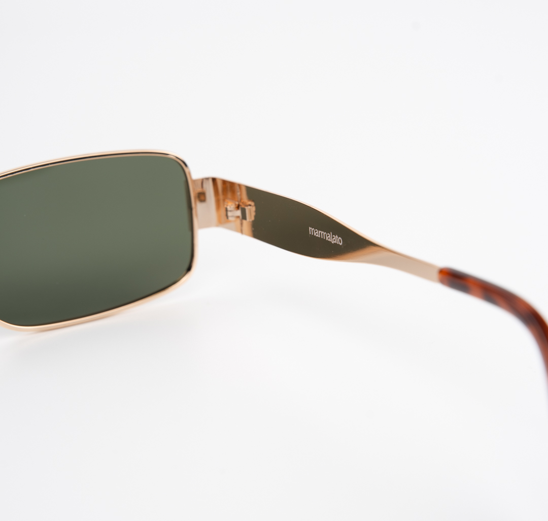 Очки с чехлом Мармалато, цвет зеленый-золото #7