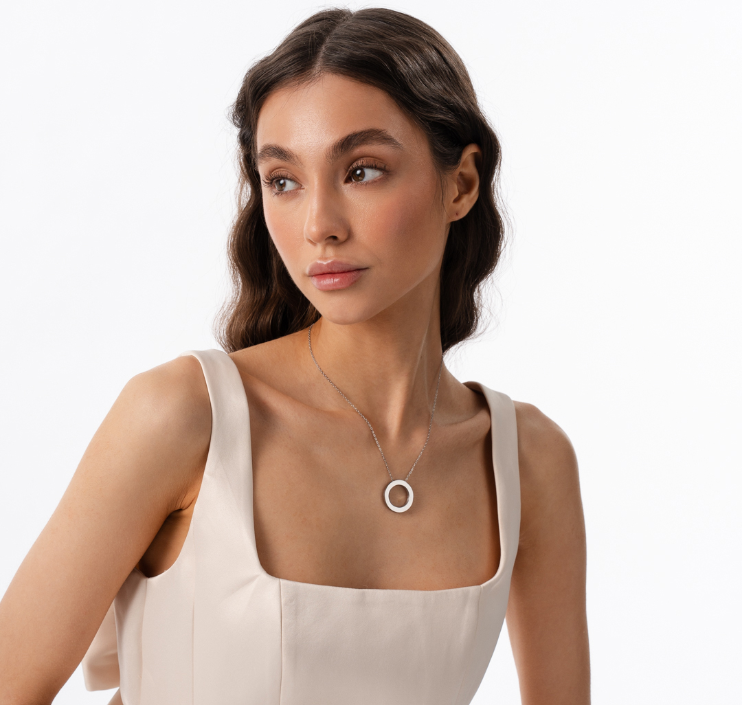 Колье Мармалато, цвет Серебро-прозрачный #4