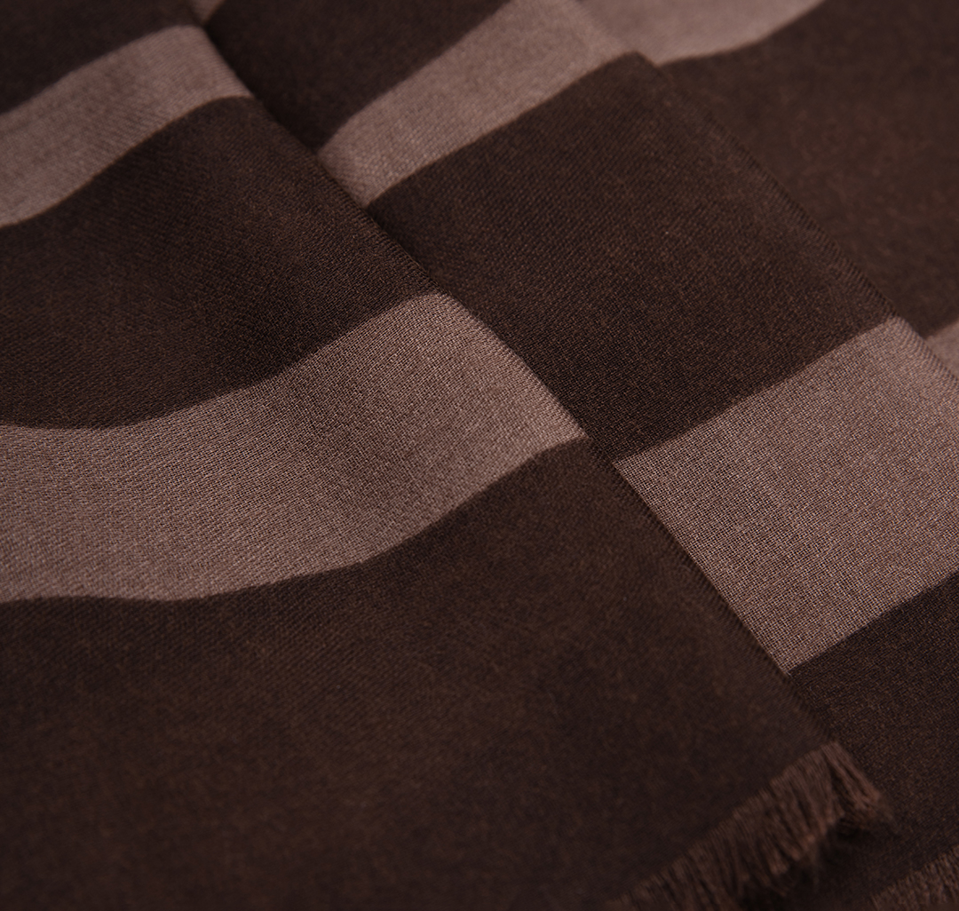 Палантин Мармалато, цвет шоколадный-бежевый #4