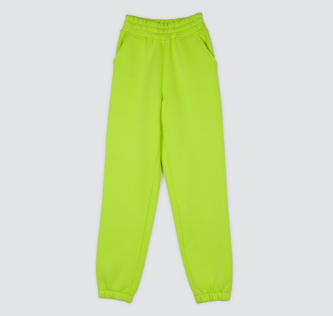 Женские брюки утепленные Мармалато, цвет Неоновый зеленый #3