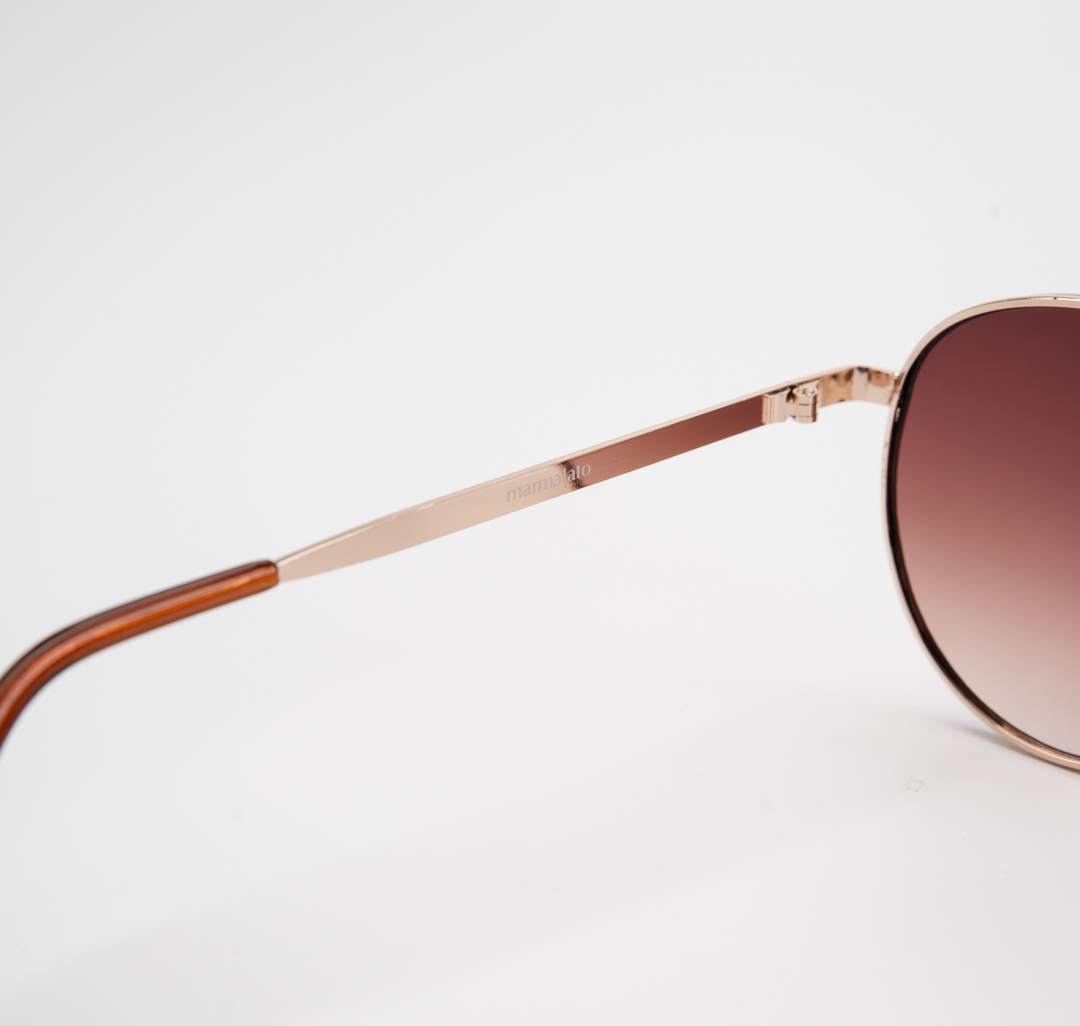 Очки с чехлом Мармалато, цвет коричневый-золото #5