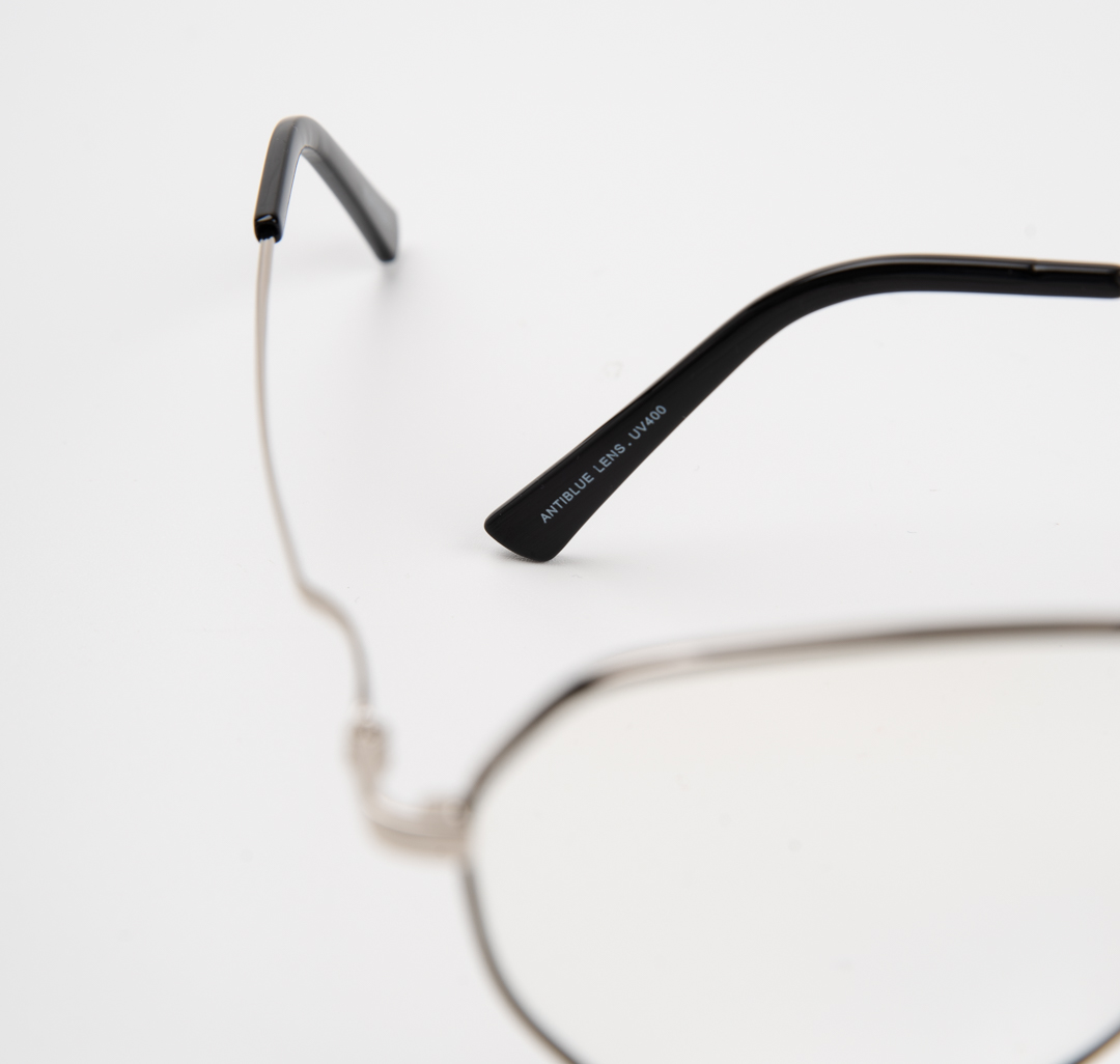 Очки имиджевые черные-серебро Мармалато, цвет черный-серебро-прозрачный #5