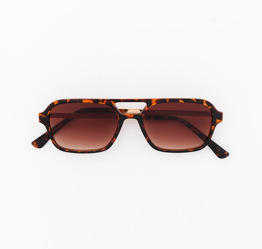 Очки солнцезащитные коричневые Мармалато, цвет Коричневый-бежевый-золото #4