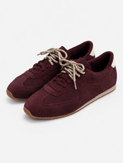 Кроссовки 1117-054 154213 цвет бордовый-молочный