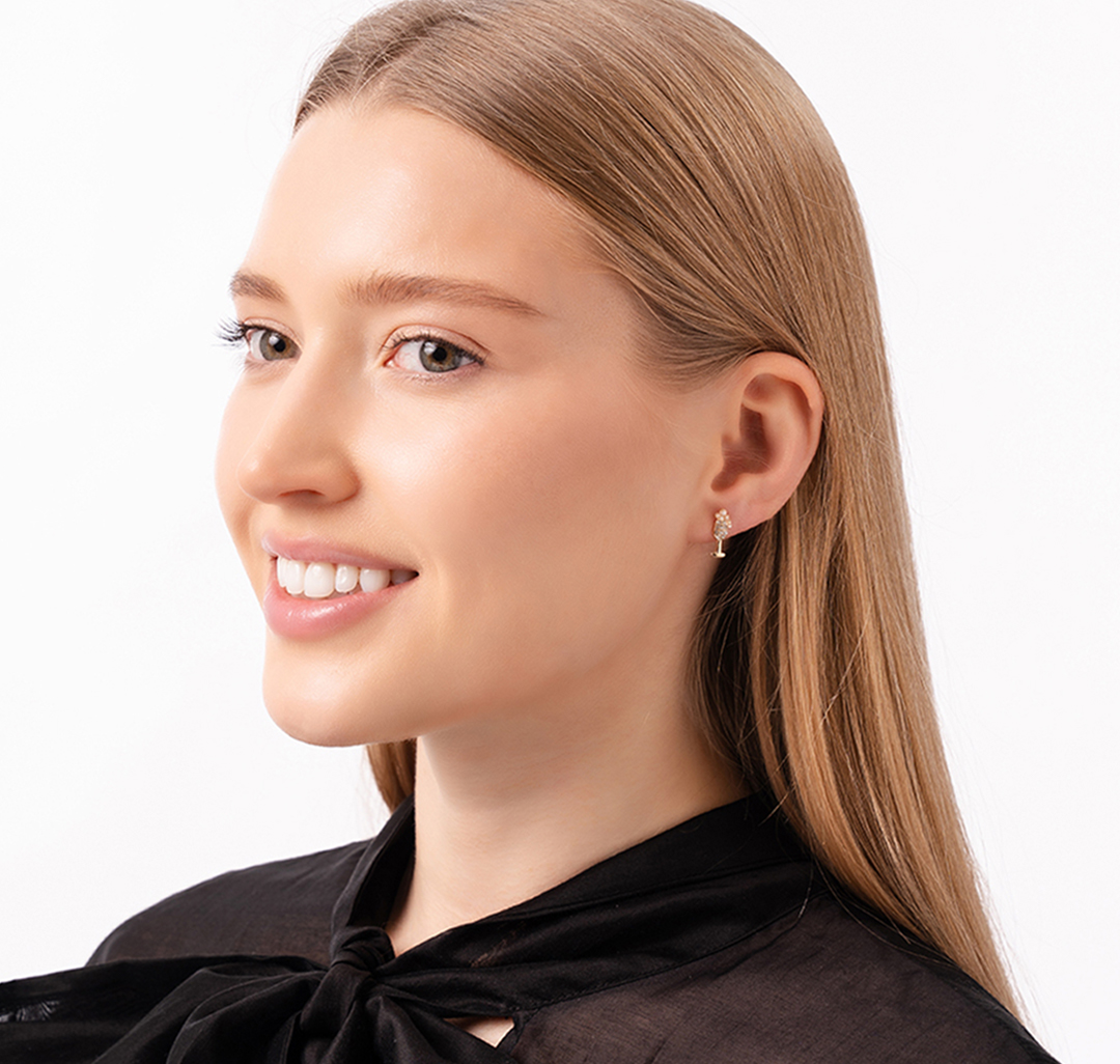 Набор серег (2 пары) Мармалато, цвет золото-белый #3