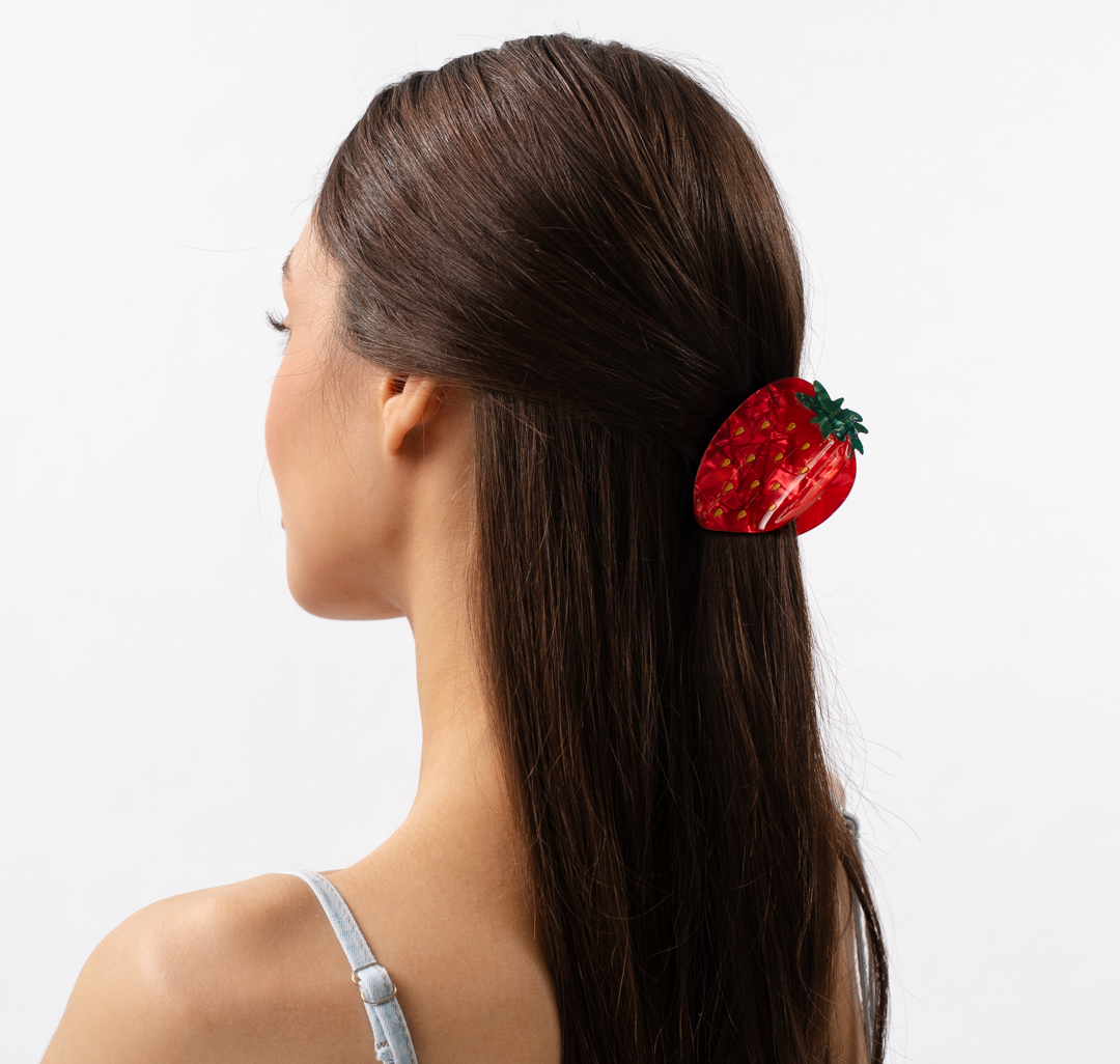 Заколка-краб Мармалато, цвет красный-мультиколор #1