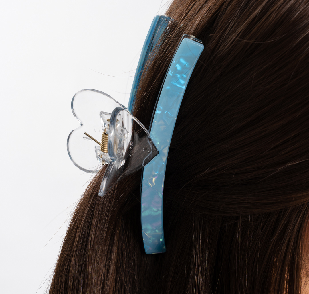 Заколка-краб Мармалато, цвет прозрачный-синий-мультиколор #2