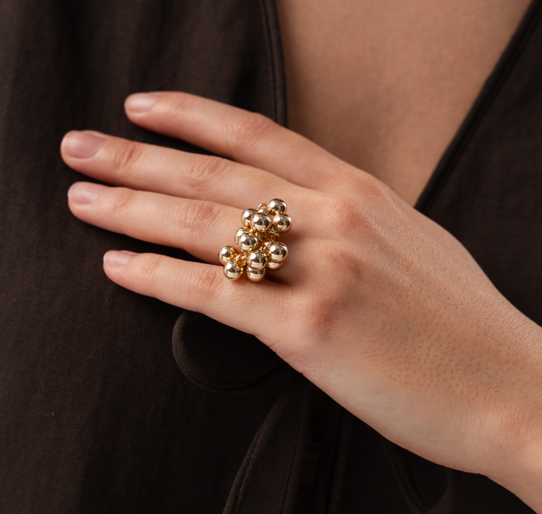 Кольцо Мармалато, цвет золото #1