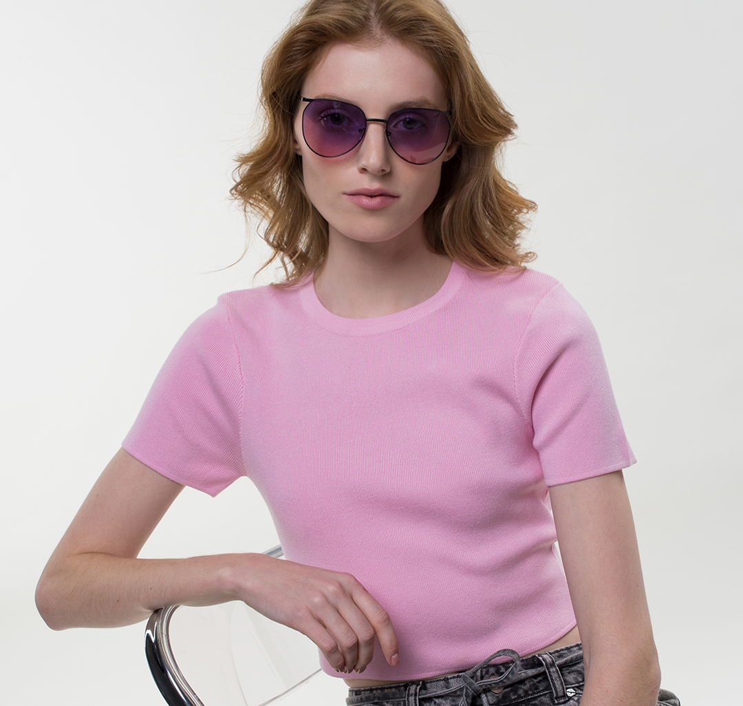 Очки солнцезащитные с поляризацией черные-фиолетовые Мармалато, цвет черный-фиолетовый-розовый #3