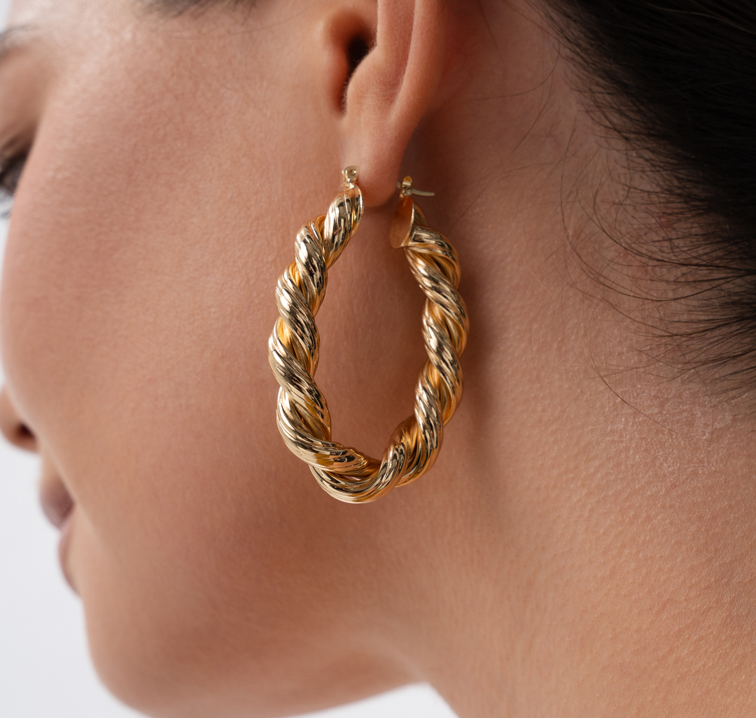 Серьги Мармалато, цвет золото #2