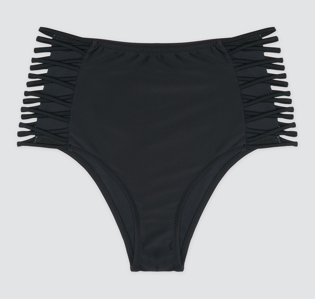 Женские купальные плавки с высокой талией Мармалато, цвет Черный #3