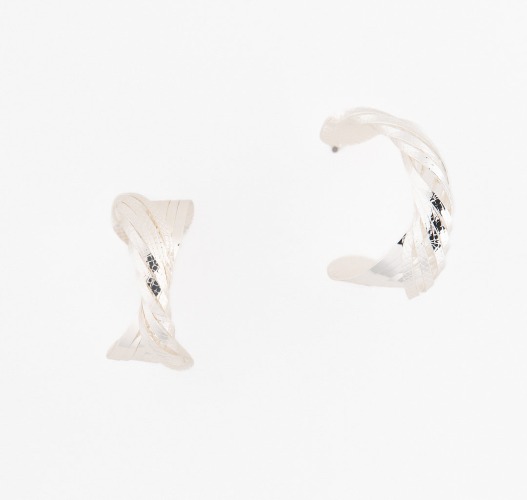 Серьги Мармалато, цвет Белое серебро #1