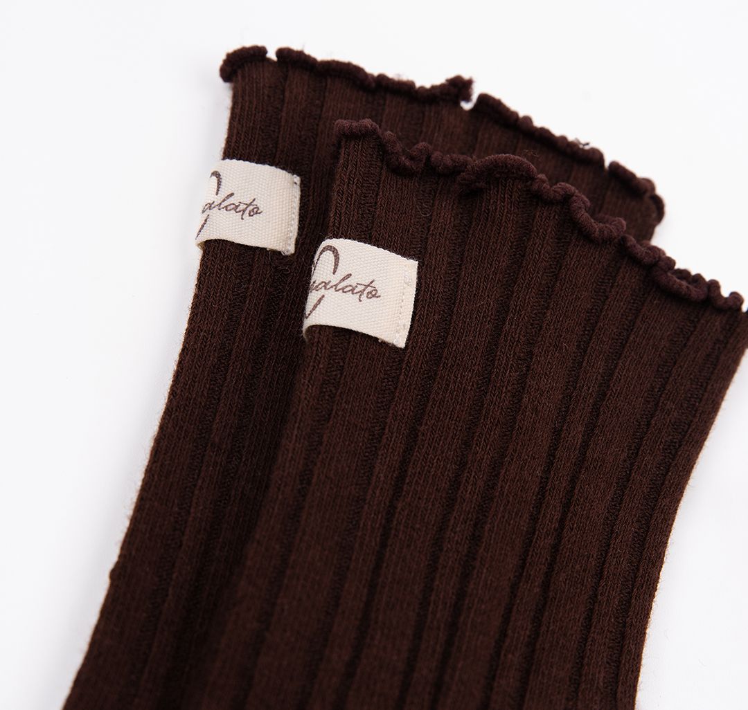 Носки (1 пара) Мармалато, цвет коричневый-молочный #4