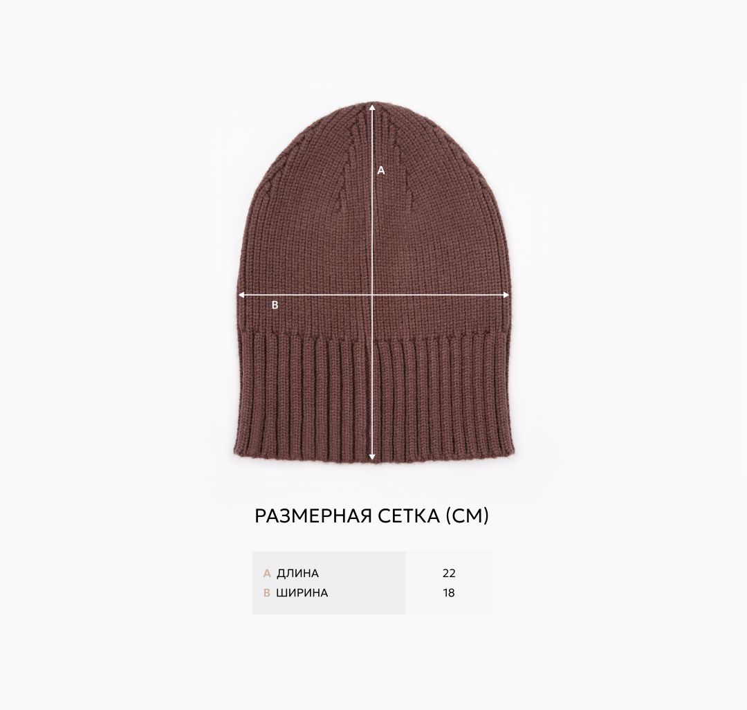 Шапка Мармалато, цвет мокко #4