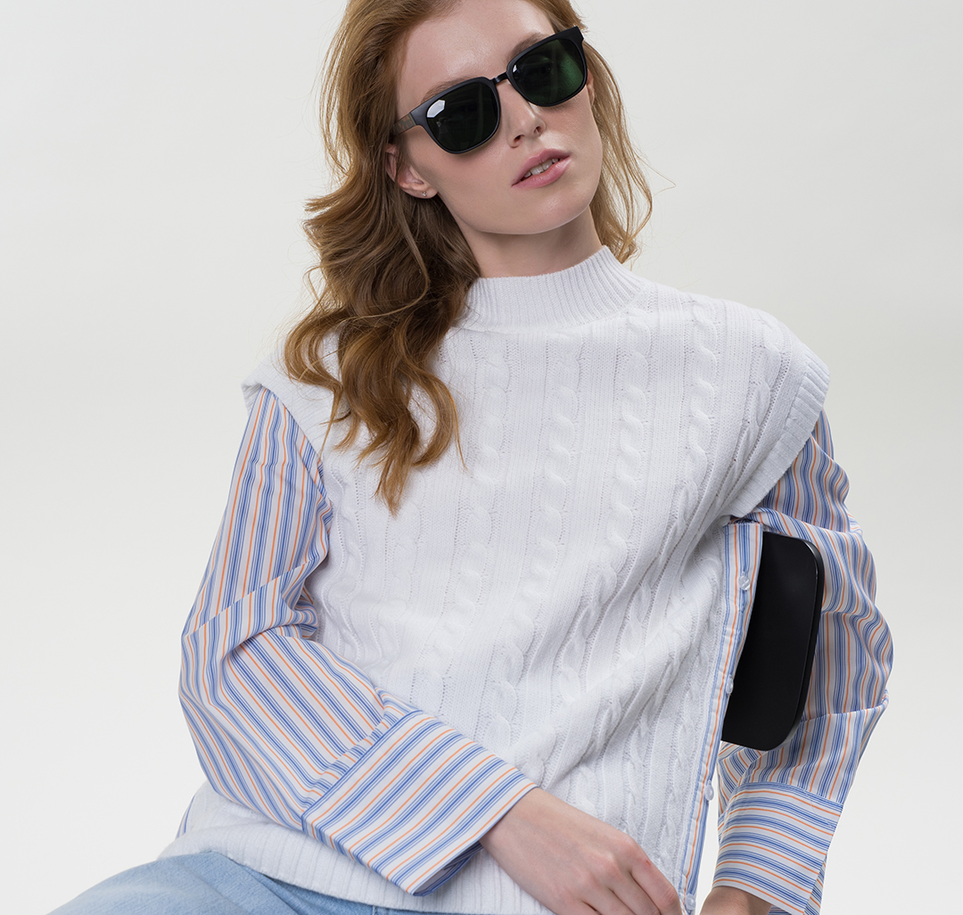 Очки солнцезащитные с поляризацией матовые черные-коричневые Мармалато, цвет матовый черный-коричневый #3