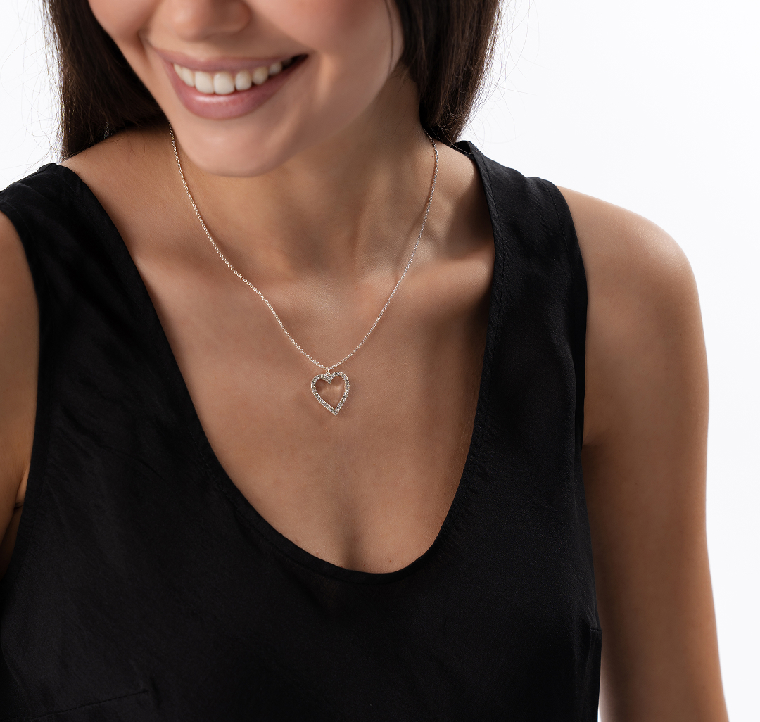 Колье Мармалато, цвет Белое серебро-прозрачный #5