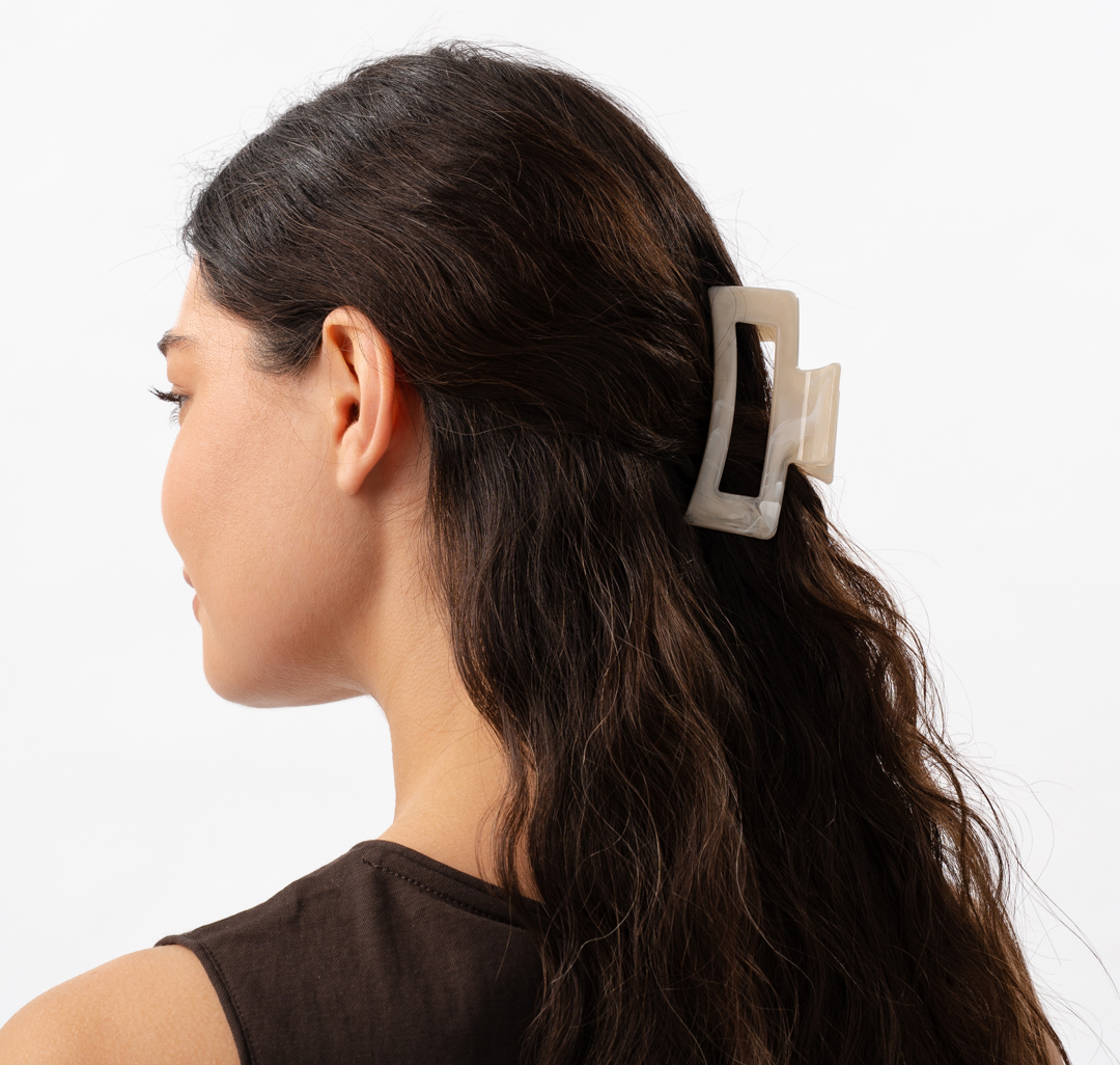 Заколка-краб Мармалато, цвет молочный #1