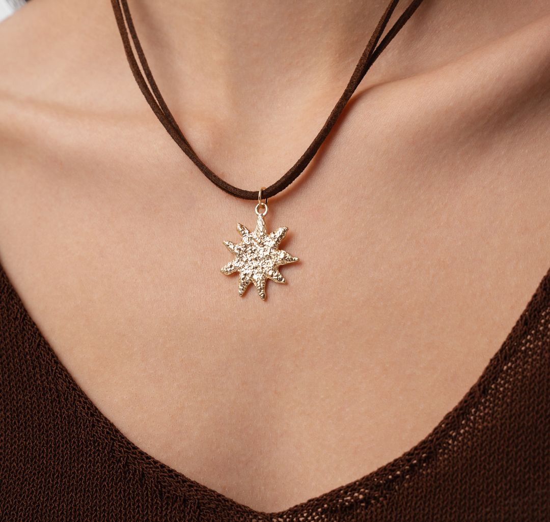 Колье Мармалато, цвет коричневый-золото #2