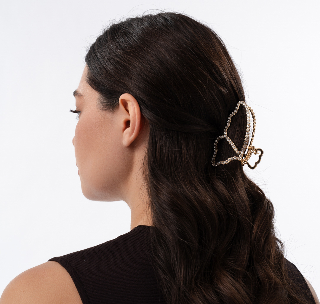 Заколка-краб Мармалато, цвет Золото-прозрачный #4