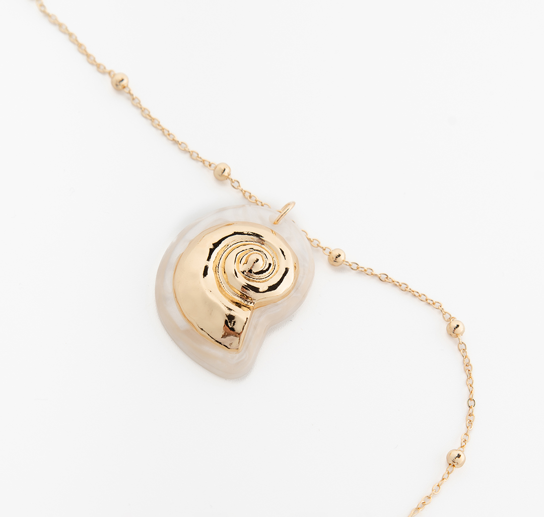 Колье Мармалато, цвет золото-молочный #5