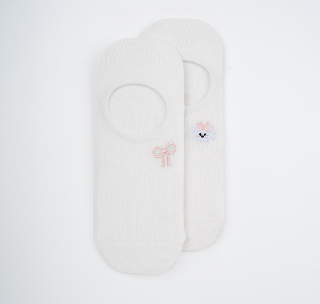 Носки (2 пары) Мармалато, цвет белый-розовый-черный #1