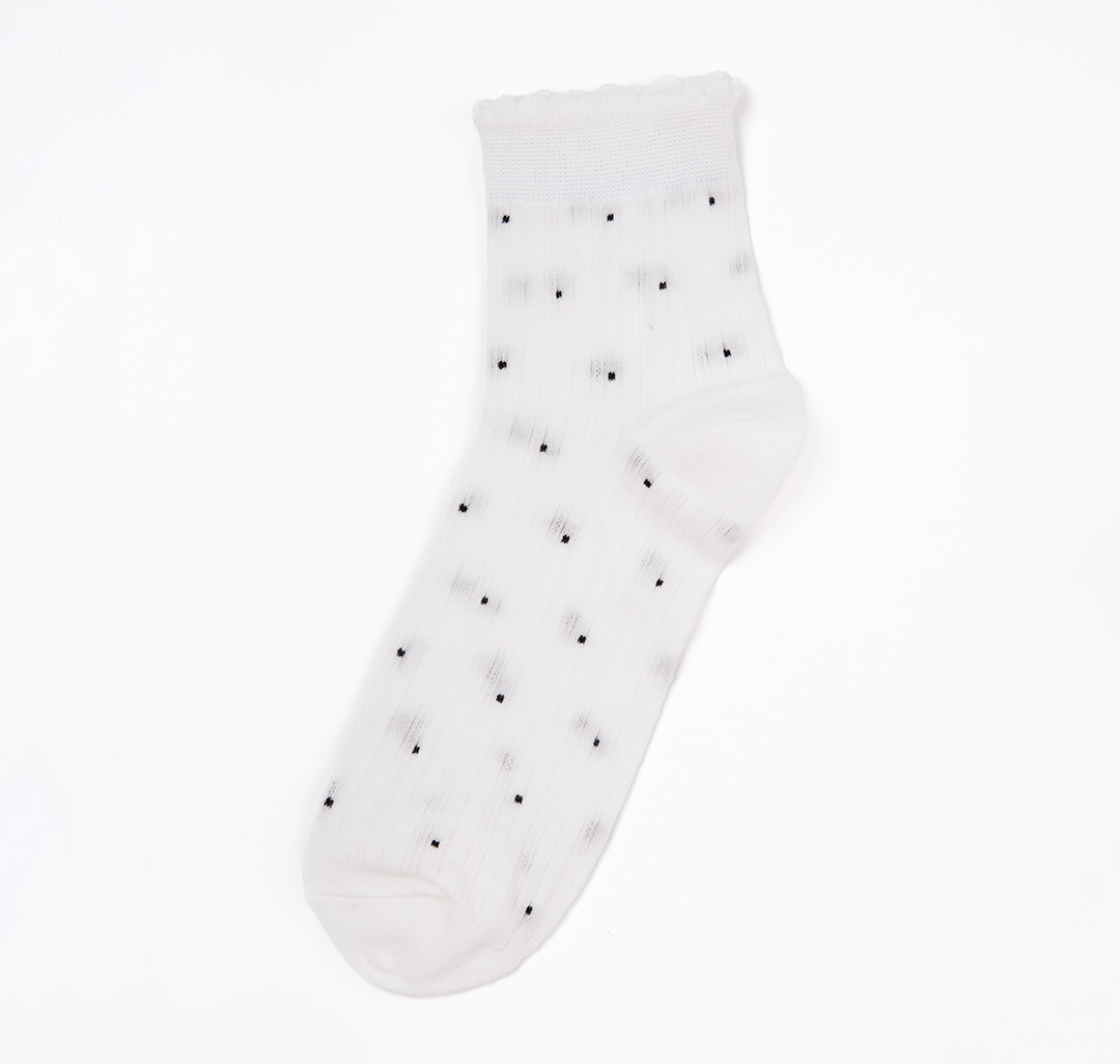 Носки (1 пара) Мармалато, цвет белый-черный #1
