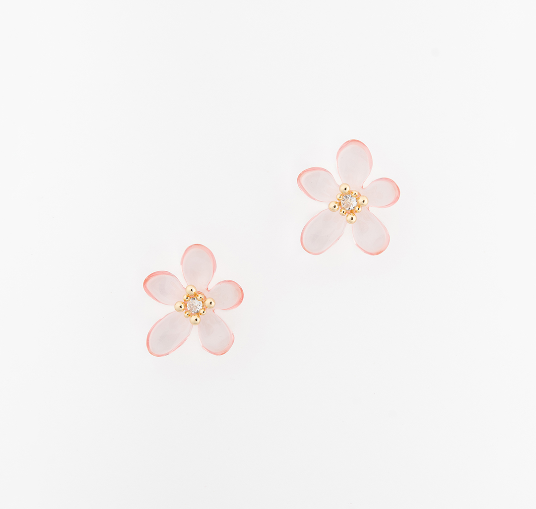 Серьги Мармалато, цвет светло-розовый-золото #3
