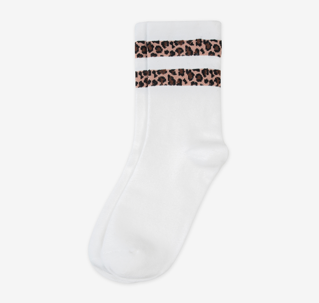 Носки (1 пара) Мармалато, цвет Белый-леопардовый #1