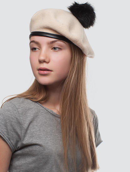 Бежевый-черный