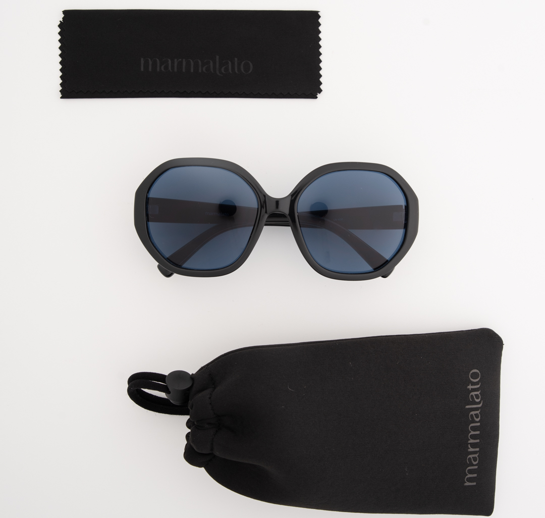 Очки с чехлом Мармалато, цвет черный-серебро #7