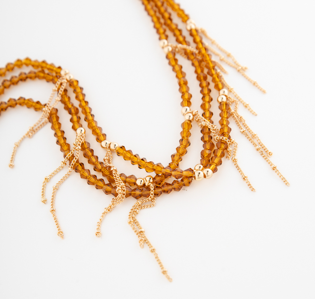 Колье Мармалато, цвет Золото-коричневый #2