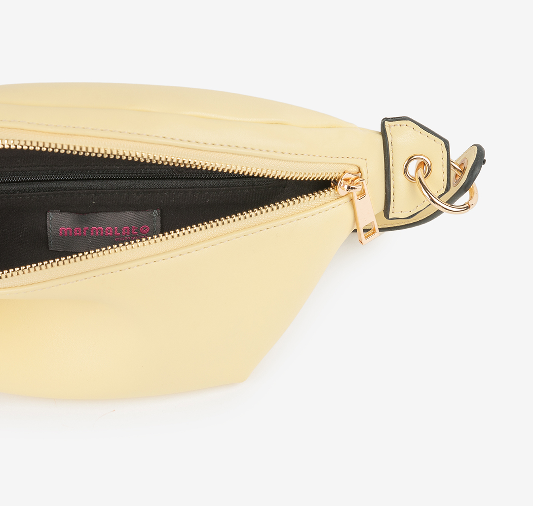 Женская поясная кожаная сумка Мармалато, цвет Желтый #3