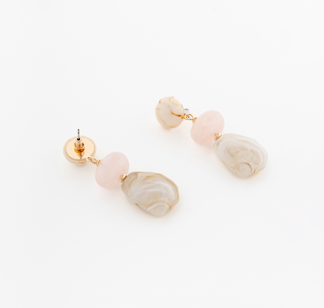 Серьги Мармалато, цвет молочный-золото-мультиколор #4