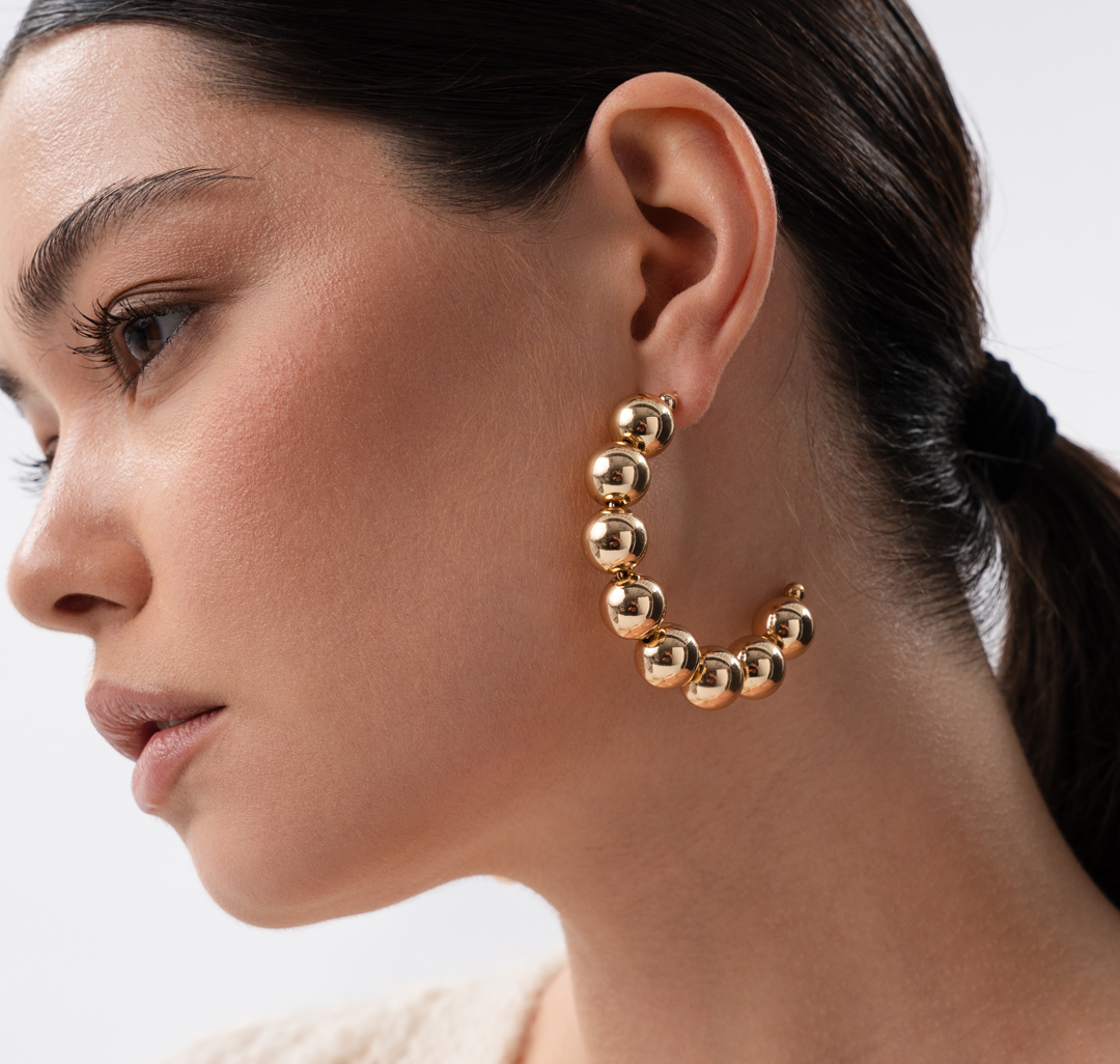 Серьги Мармалато, цвет золото #3