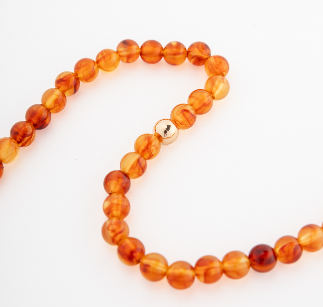 Колье Мармалато, цвет коричневый-золото #5