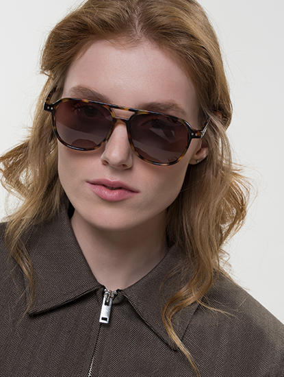 Очки солнцезащитные с поляризацией коричневые