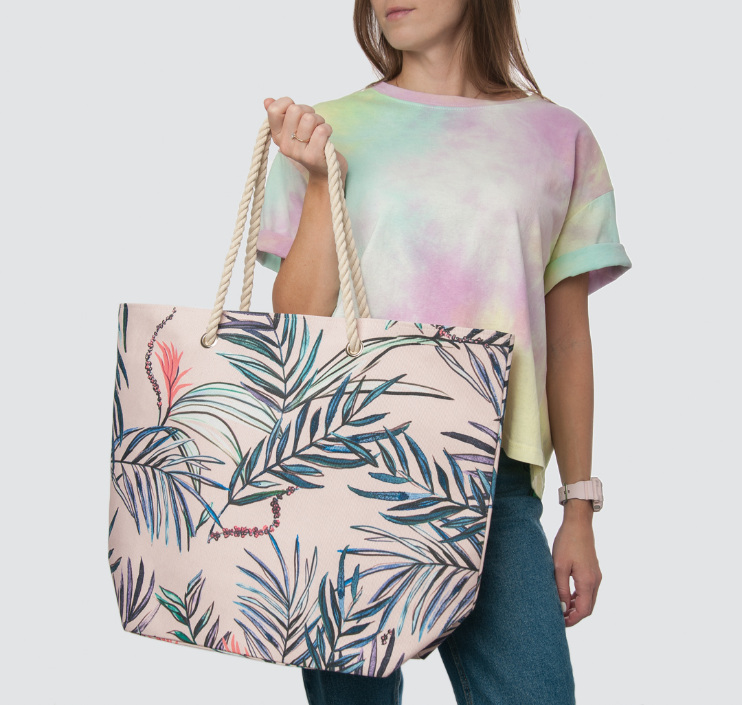 Пляжная сумка Мармалато, цвет пудровый-зеленый-мультиколор #2