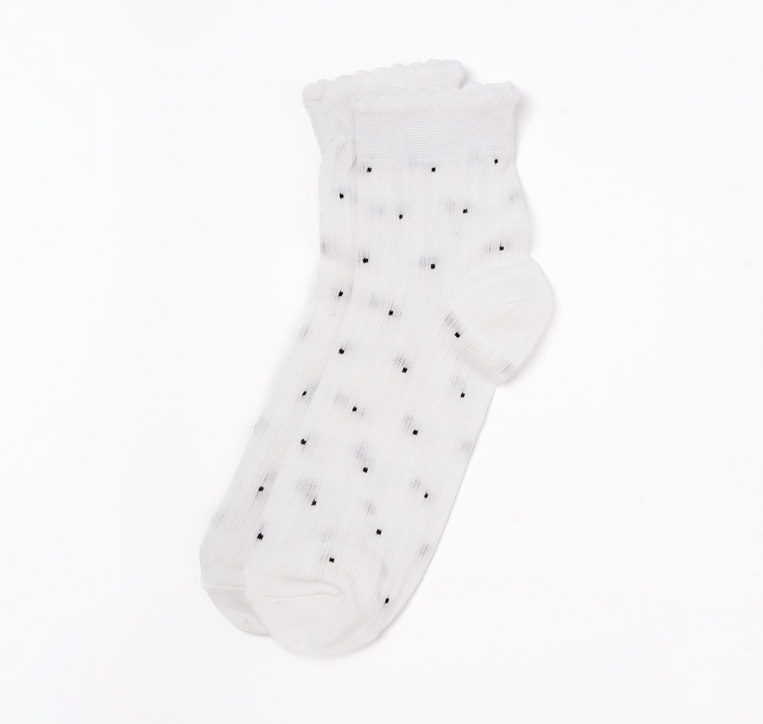Носки (1 пара) Мармалато, цвет белый-черный #2