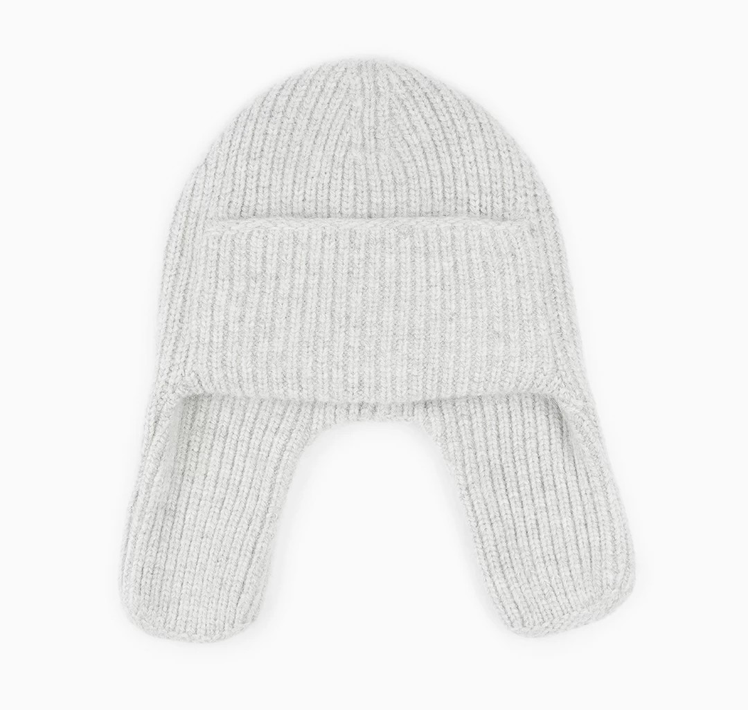 Шапка-ушанка Мармалато, цвет светло-серый #4