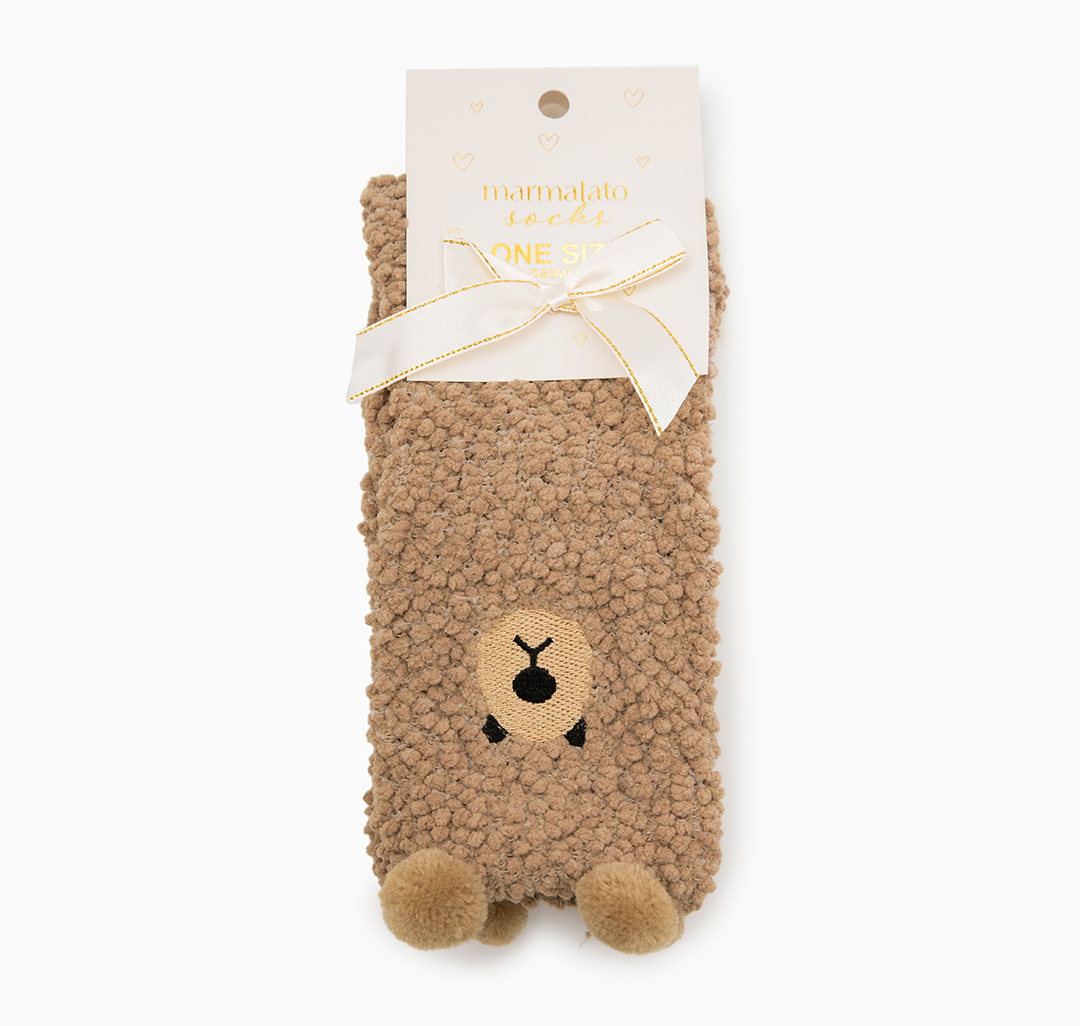 Носки (1 пара) Мармалато, цвет Коричневый-молочный-черный #4