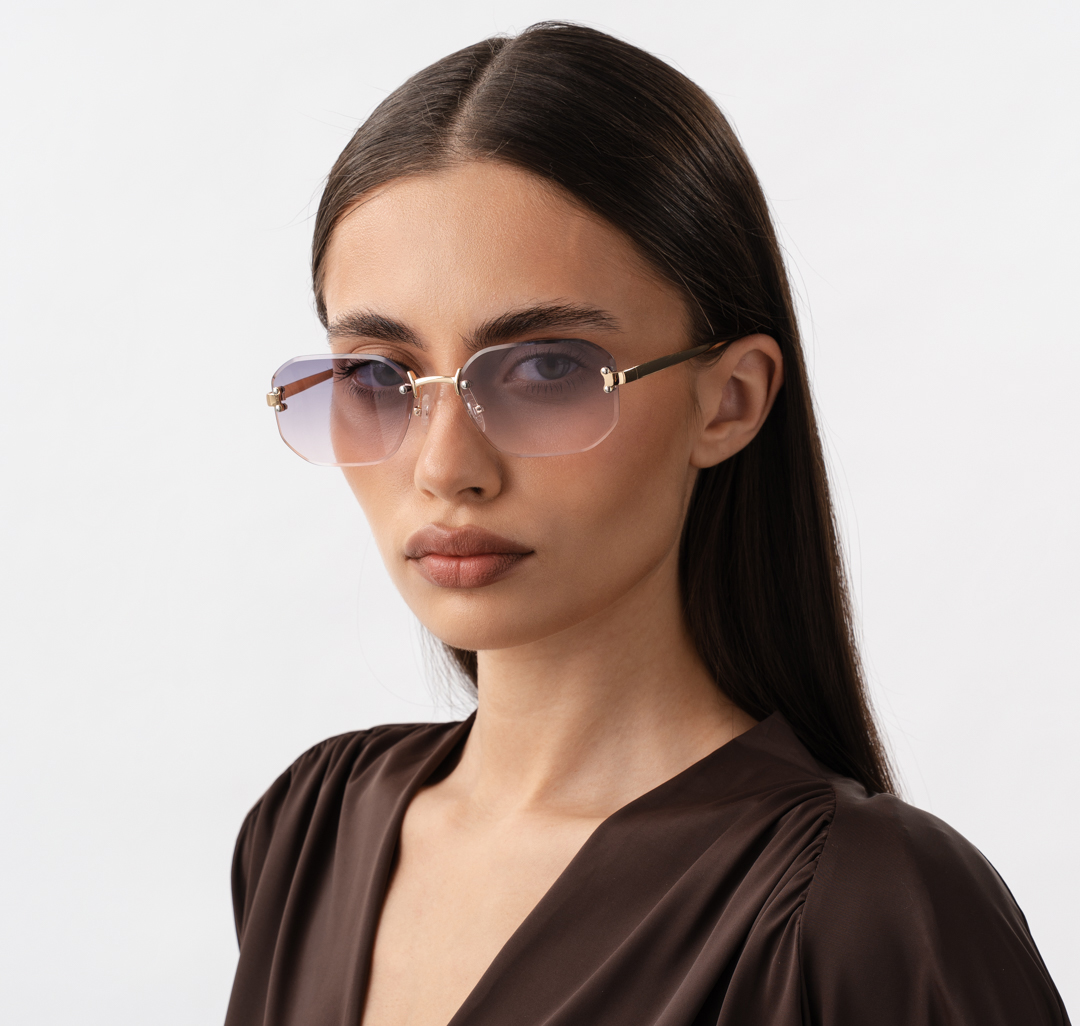 Очки с чехлом Мармалато, цвет серый-золото-мультиколор #2