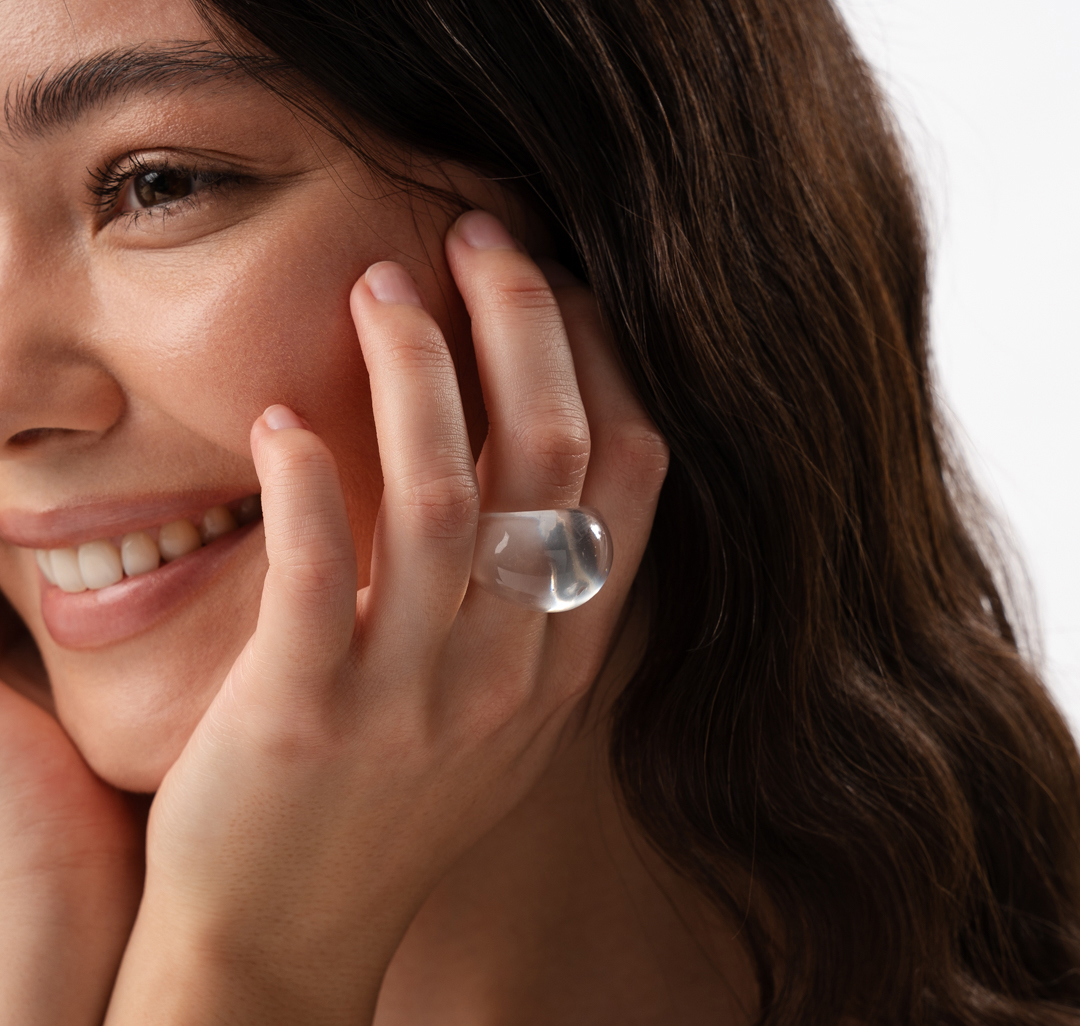 Кольцо Мармалато, цвет прозрачный #2