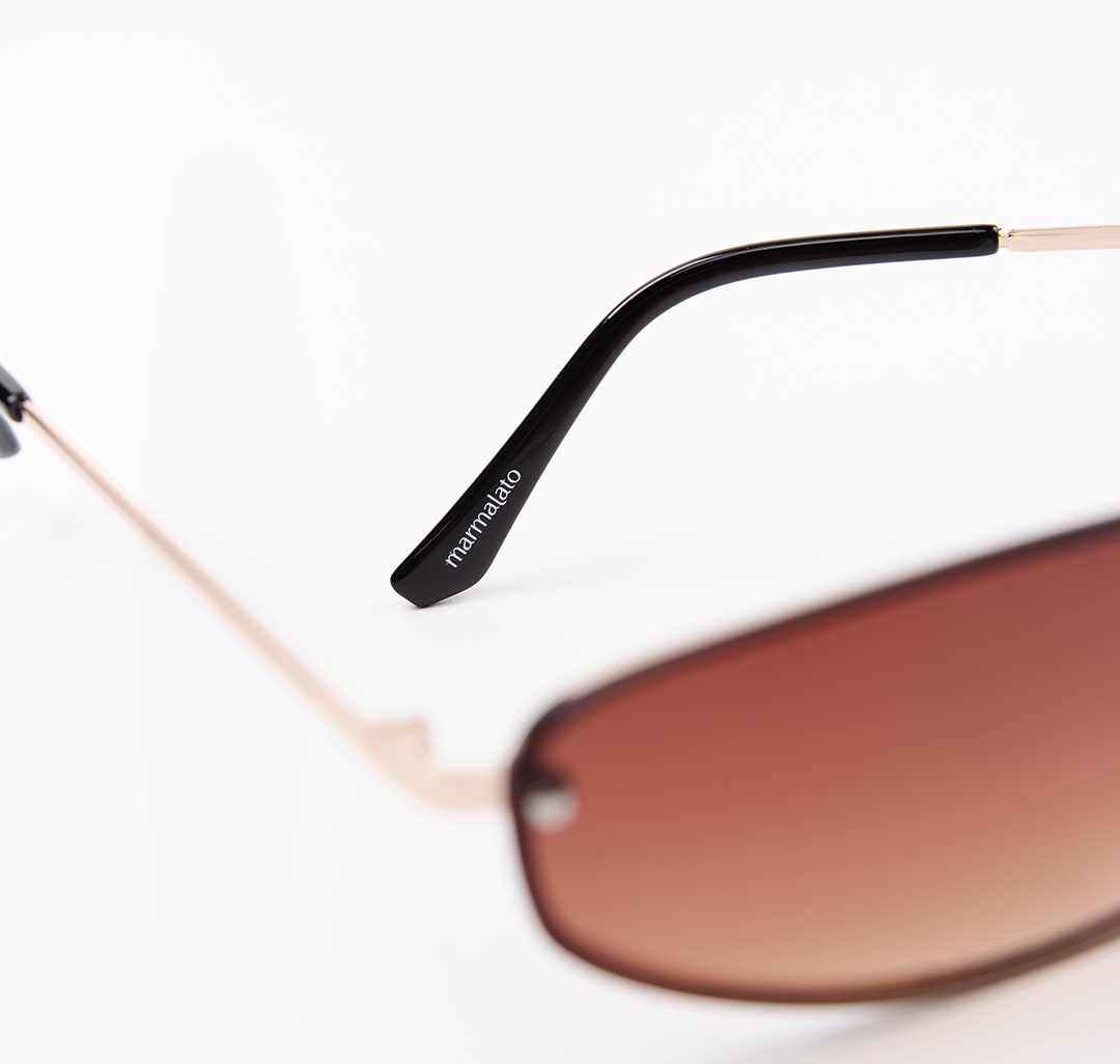 Очки с чехлом Мармалато, цвет коричневый-золото #6