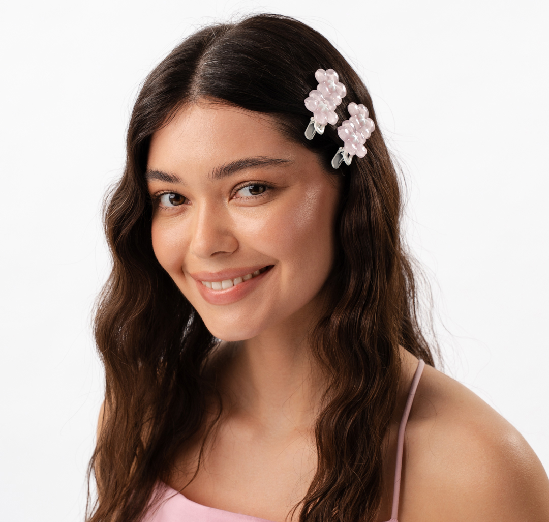 Набор зажимов (2 шт) Мармалато, цвет розовый-мультиколор #1