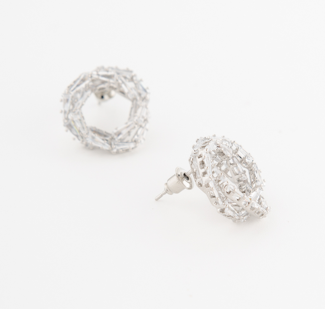 Серьги Мармалато, цвет прозрачный-белое серебро #2