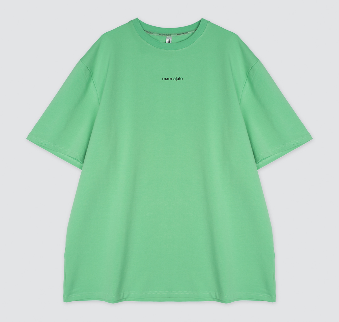 Платье-футболка Мармалато, цвет зеленый-черный #3