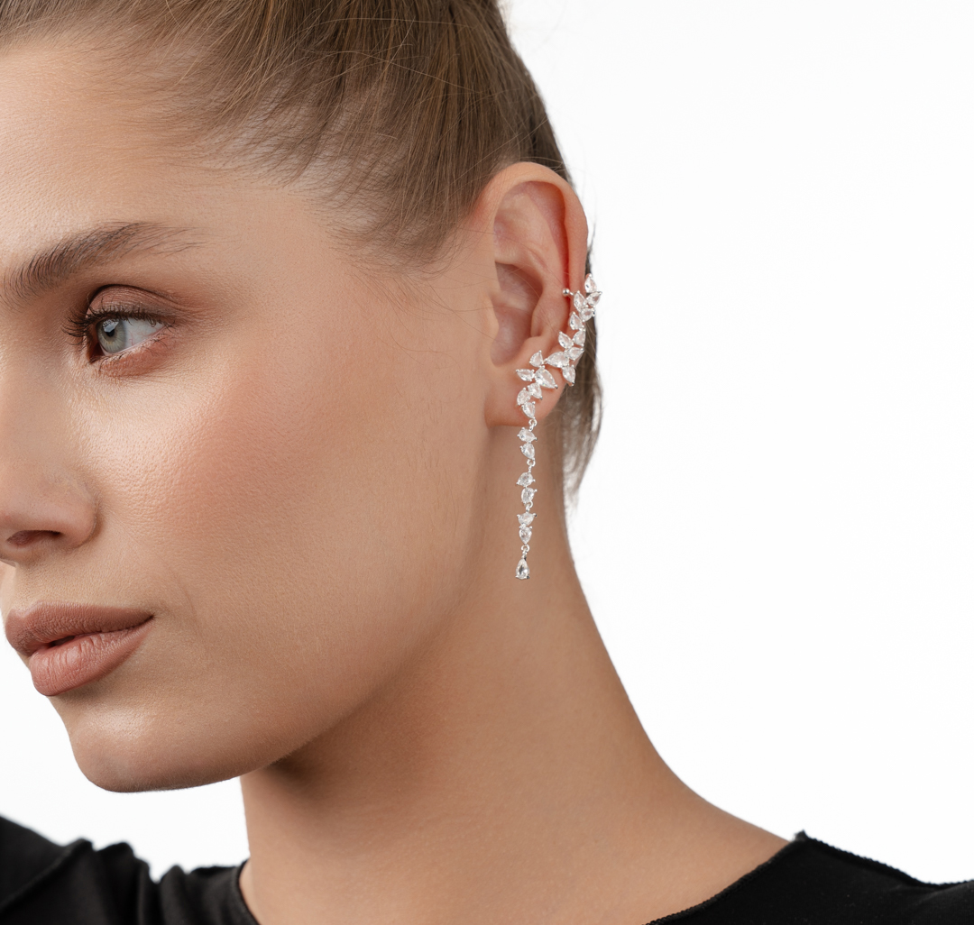 Кафф Мармалато, цвет Белое серебро-прозрачный #4