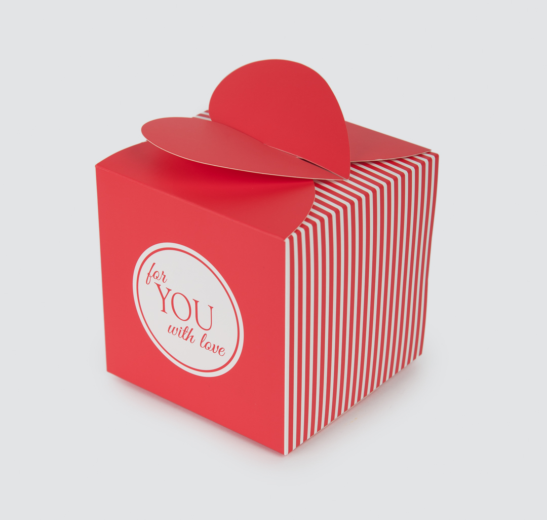 Подарочная коробка Мармалато, цвет Красный-белый #1