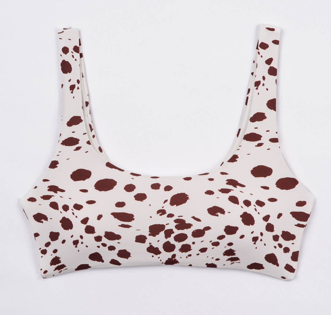 Купальный топ Мармалато, цвет молочный-шоколадный #4