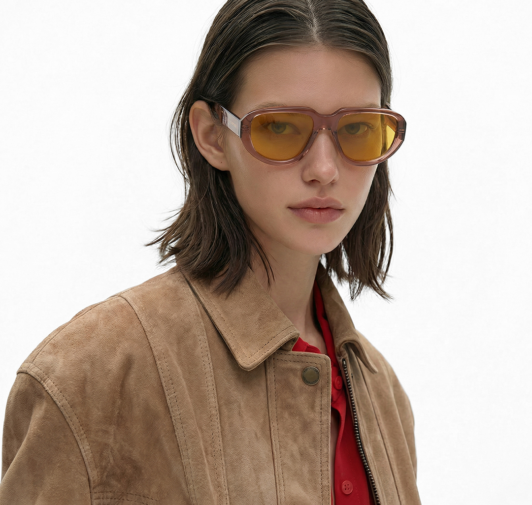 Очки с чехлом Мармалато, цвет коричневый-бежевый #5